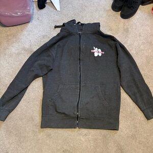 Women’s Grey Trader Joe’s  Zip-Up Hoodie